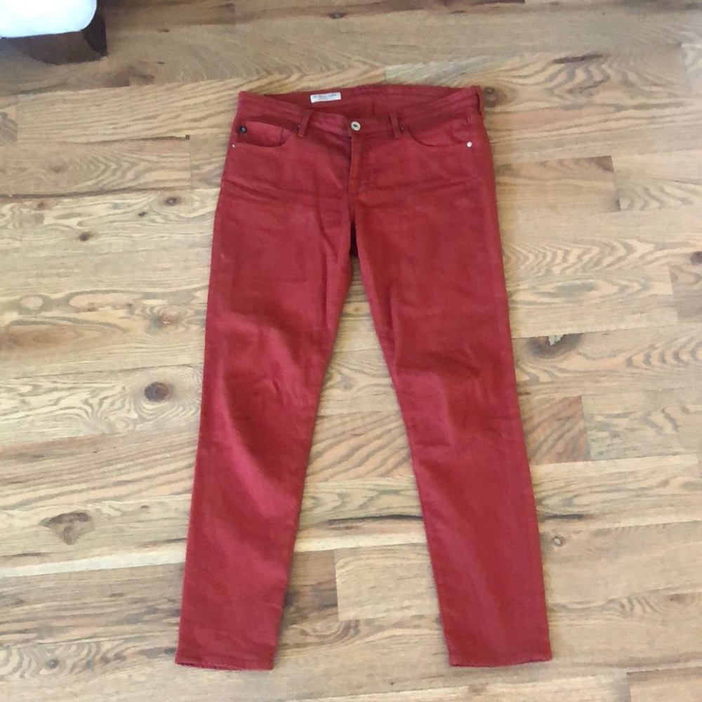 ADRIANO GOLDSCHMIED | Stevie Ankle Jeans | Brick red - Size 30R